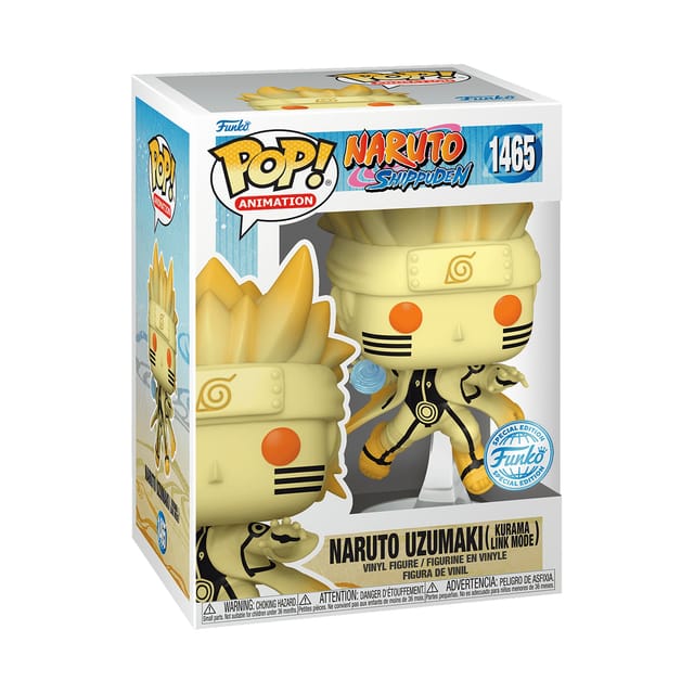 Funko Pop! Naruto Shippuden נארוטו אוזומאקי במוד קוראמה #1465