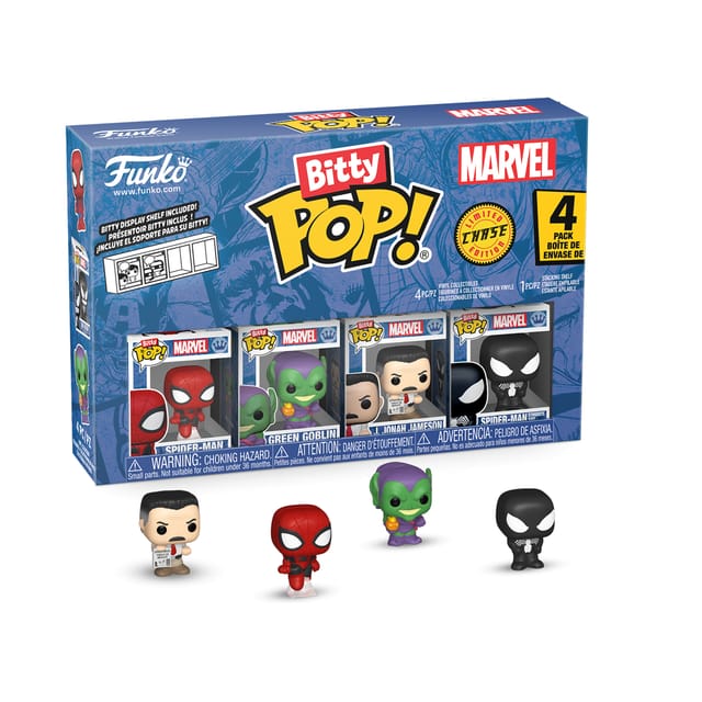 Funko Pop! Spider-Man רביעיית ביטי פופ עם ספיידרמן